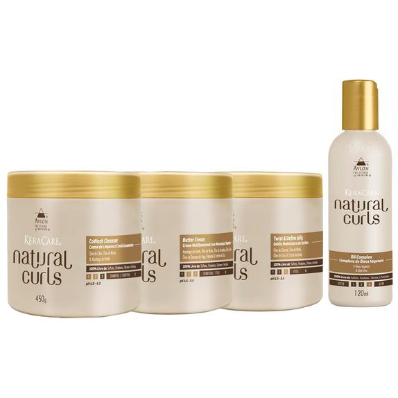 Avlon-KeraCare-Natural-Curls-CoWash--450ml--Butter-Cream--450ml--Twist-Jelly--450ml--e-Oil--120ml-