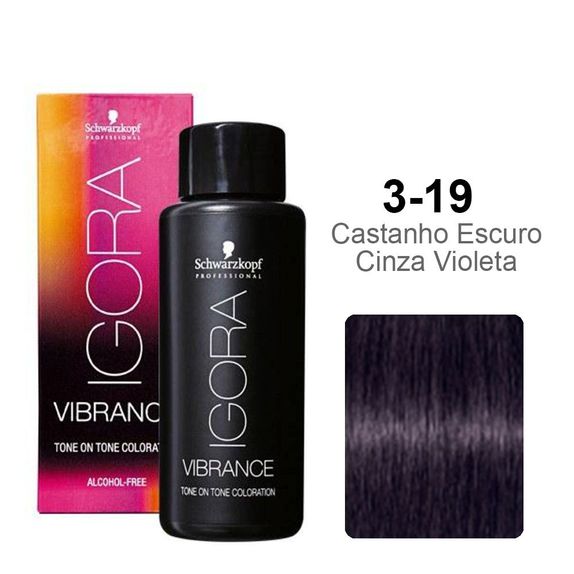 Schwarzkopf--Igora-Vibrance-3-19-Castanho-Escuro-Cinza-Violeta-60ml