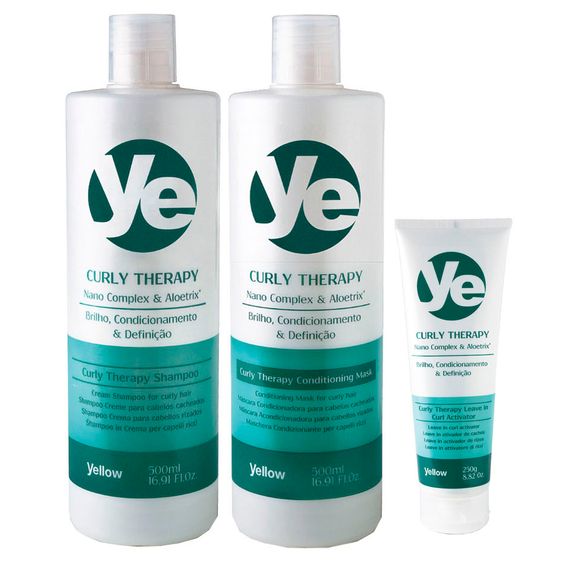 Yellow-Curly-Therapy-Kit-Shampoo--500ml--Condicionador--500ml--e-Leave-in--250ml-