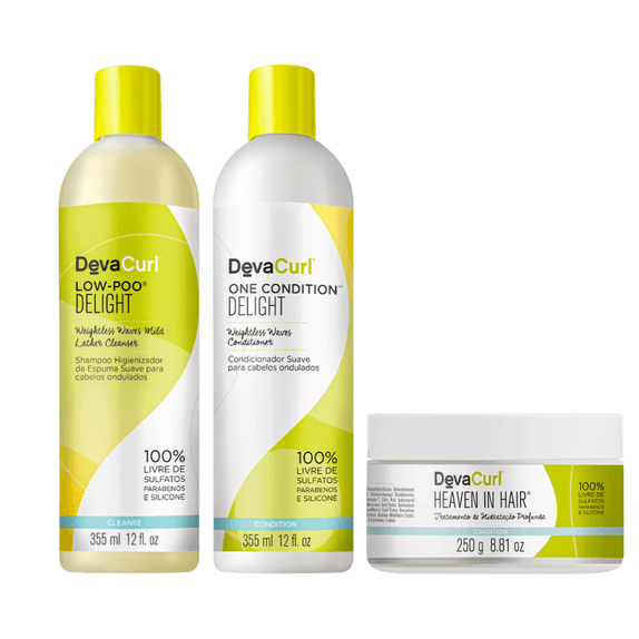 Deva-Curl--Low-Poo-Delight-Shampoo--355ml-Condicionador-355ml-Mascara-Heave250ml Deva-Curl--Low-Poo-Delight-Shampoo--355ml-Condicionador-355ml-Mascara-Heave250ml