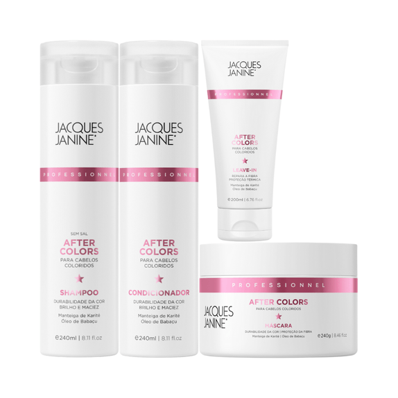jacques-janine-after-colors-shampoo-240ml-condicionador-240ml-mascara-240g-leave-in-200ml jacques-janine-after-colors-shampoo-240ml-condicionador-240ml-mascara-240g-leave-in-200ml