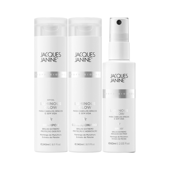 jacques-janine-luminous-glow-shampoo-240ml-condicionador-240-spray-60ml jacques-janine-luminous-glow-shampoo-240ml-condicionador-240-spray-60ml